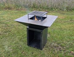 Shelter Grill i Corten stål